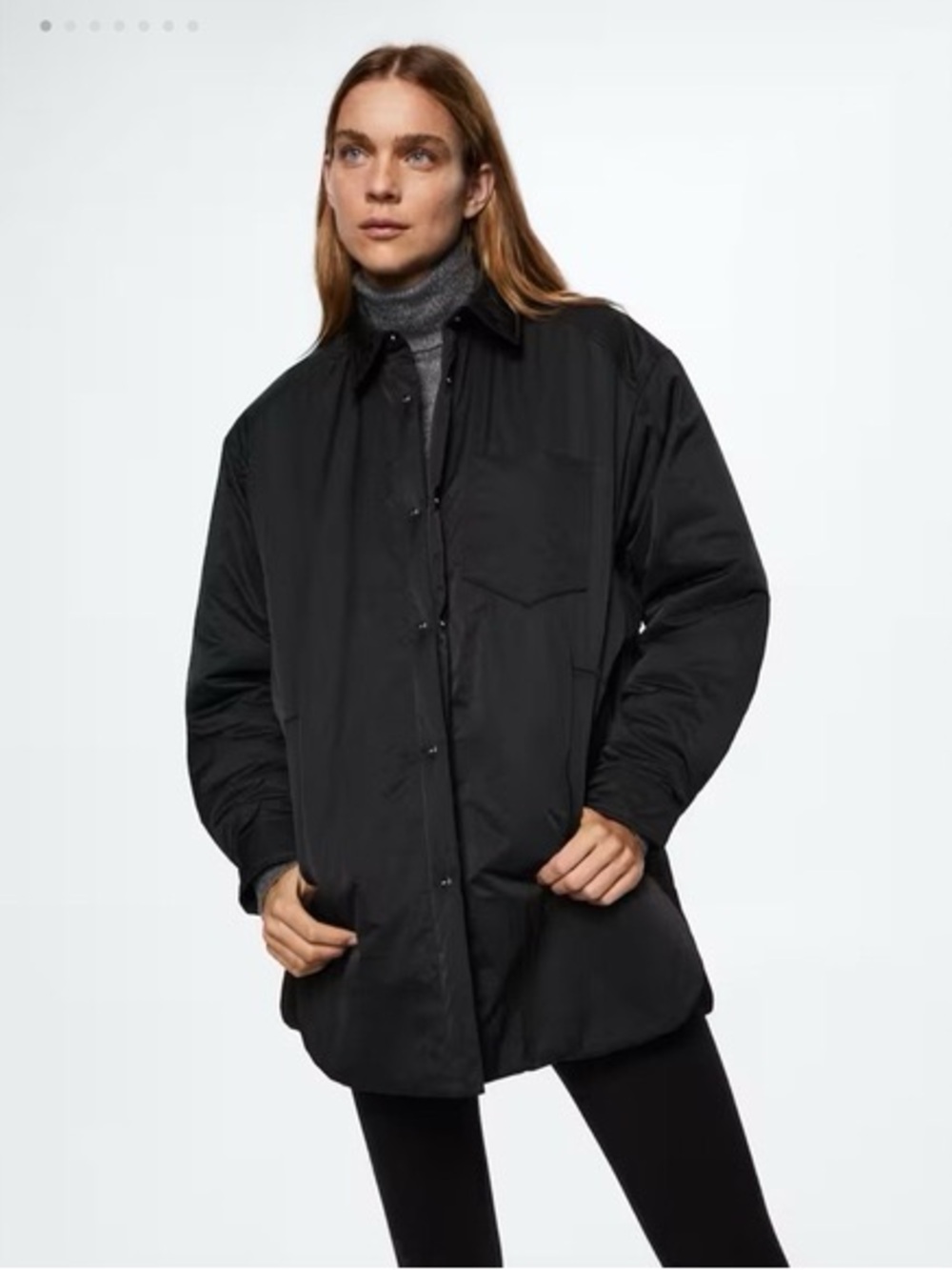 Ms Perry Black Packable Puffer Jacket - Size Standard